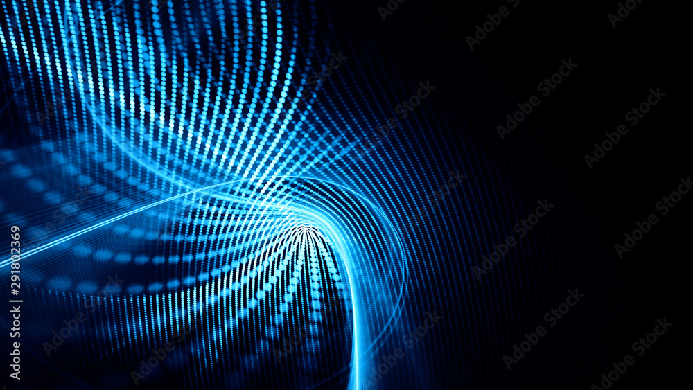 Fototapete abstract background element. fractal graphics series. composition of glowing lines and mosaic halfto