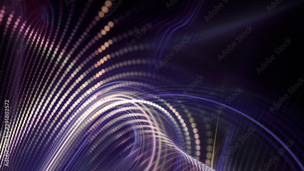 Poster abstract background element. fractal graphics series. composition of glowing lines and mosaic halfto