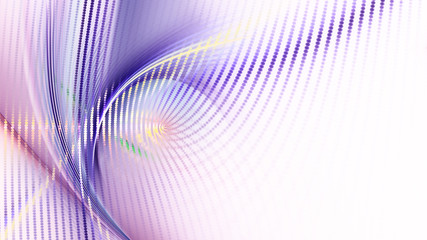 Naklejka premium Abstract background element. Fractal graphics series. Composition of glowing lines and mosaic halftone effects. Wide format high resolution image. 3d illustration