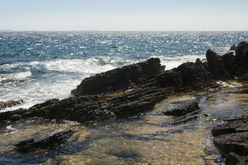 rocks in the sea