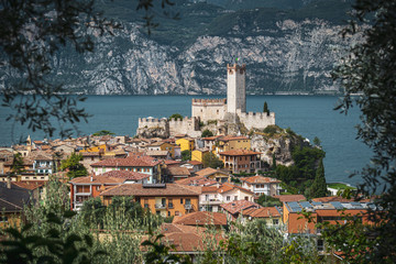 Panorama von Malcesine und Gardasee