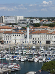 la rochelle vue aérienne depuis la tour saint nicolas