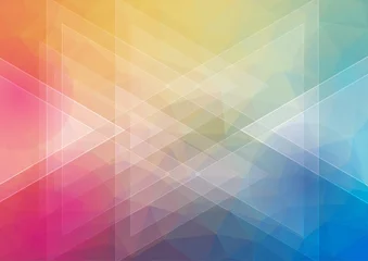 Poster Flat awesome horizontal background with triangle shapes for web design © igor_shmel