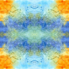 Obraz premium Mandala. Seamless pattern.Watercolor background image - decorative composition. Use printed materials, signs, objects, websites, maps, posters, postcards, packaging.