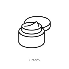 cream icon vector