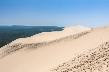 View from Dune of Pilat - the largest sand dune in Europe, France