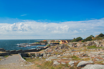 Fototapeta na wymiar Christianso - duńska malownicza wyspa obok Bornholnu na morzu Bałtyckim