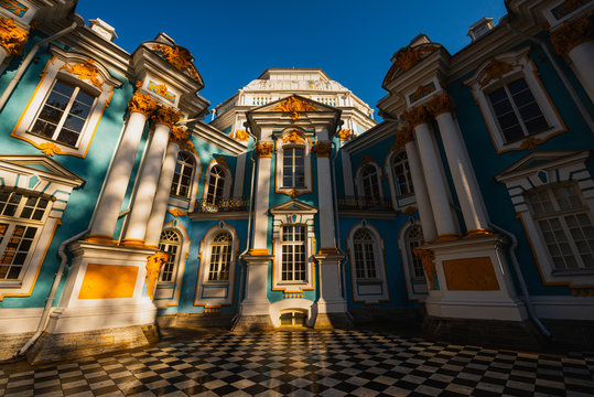 Hermitage pavilion in Catherine park, Pushkin, St. Petersburg, Russia