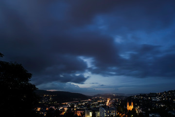Fototapeta premium Late cloudy evening sky