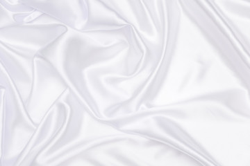 White satin background and abstract, Soft white fabric drapery for background