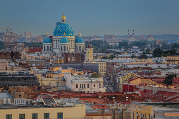 Fototapeta na wymiar panoramic view of St. Petersburg, Russia
