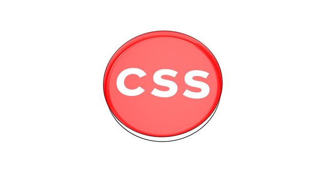 pushing big red button with word Css.