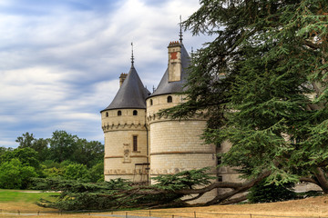 Chaumont-sur -Loire castle, amazing fairy tale castle in the Loire Valley. France, Loir-et-Cher department.	
