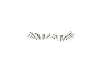 makeup false eye lashes on white background 