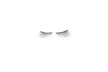 makeup false eye lashes on white background 