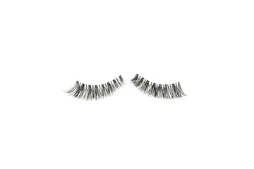 makeup false eye lashes on white background 