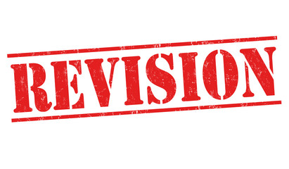 Revision sign or stamp