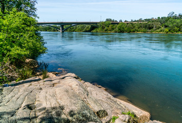 American River and Natomas Bridge-001