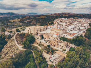 Fototapeta na wymiar Bernalda town, comune in the province of Matera, in the Southern Italian region of Basilicata. The frazione of Metaponto is the site of the ancient city of Metapontum