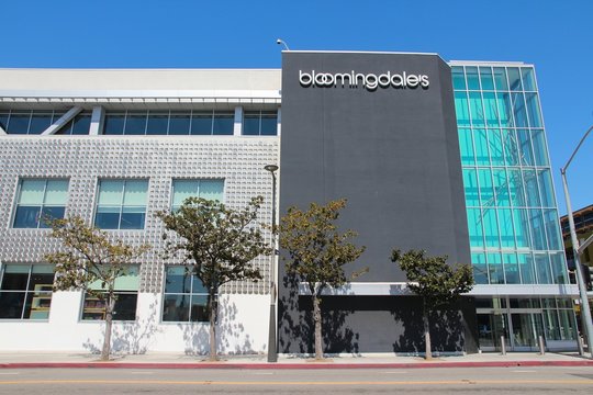 SANTA MONICA, UNITED STATES - APRIL 6, 2014: Bloomingdale's store in Santa Monica, California. Bloomingdale's is a chain of 43 upscale department stores dating back to 1861.