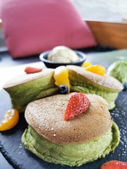 dessert with fruit