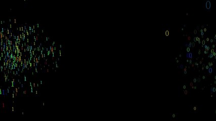 Technology Artificial intelligence (AI) and internet of things IOT network animation concept