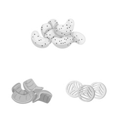 Vector illustration of product and menu symbol. Collection of product and bar vector icon for stock.