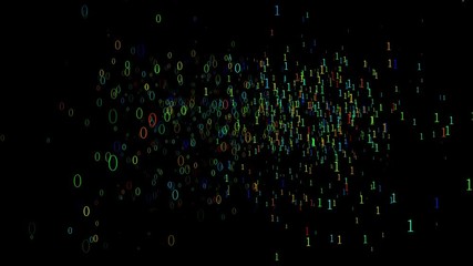 Technology Artificial intelligence (AI) and internet of things IOT network animation concept