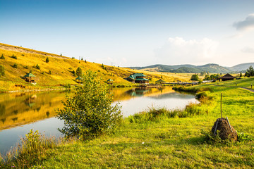 Zlatibor, Serbia - July 30, 2019. Jokos Spring - Jokino Vrelo - is a tourist and sports complex in...