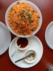 soup with rice and vegetables