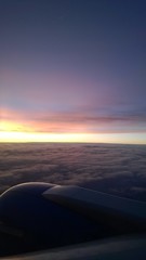 Fototapeta na wymiar Morning Sky above the clouds