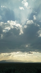 Obraz premium Epic clouds over western landscape