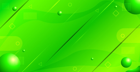 ABSTRACT GREEN GRADIENT GEOMETRIC BACKGROUND