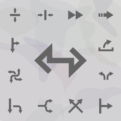 Arrow icon. Universal set of arrows for website design and development, app development