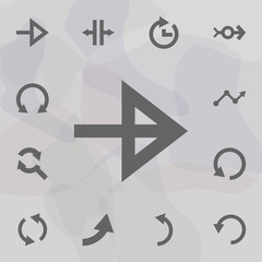 Arrow icon. Universal set of arrows for website design and development, app development