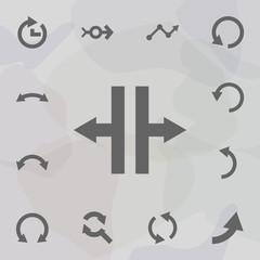 Arrow icon. Universal set of arrows for website design and development, app development