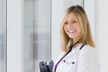 Beautiful Young Medical Professional Smiling