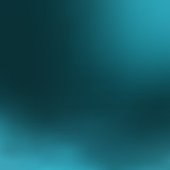 Obraz premium Dark turquoise blurred background with light greenish blue spots in the corners, vector.