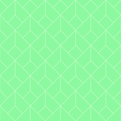 Fototapeta na wymiar Seamless turquoise vintage geometric outline basic diamonds pattern vector