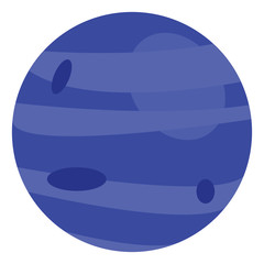 Neptun, illustration, vector on white background. © Morphart