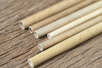 Bamboo wood straws for reusable and reduce the use of plastic straw.