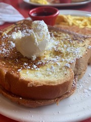 French toast and butter.