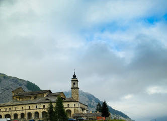 sanctuary of castelmagno in Cuneo, in the Piedmontese mountains