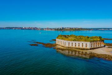Fototapeta premium fort gorges aerial view