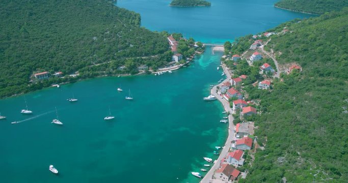 Aerial scene of Lastovo island, Adriatic Sea,  Croatia  07