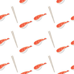 sushi sashimi japan food graphic object pattern background