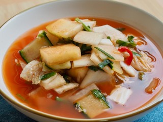 Korean traditional food water kimchi