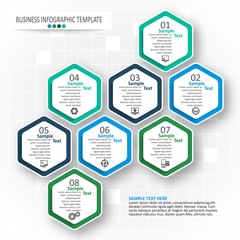 Abstract 3D Paper Infographics. Business template .Vector illustration