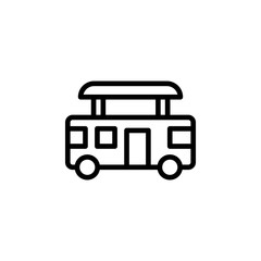 Bus, travel icon. Element of travel icon. Thin line icon