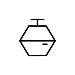Cable car icon. Element of travel icon. Thin line icon